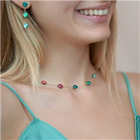 Collier Rosso Prezioso Femme SEMINO D AMORE COLOURS in Argent GC00480SE COLOURS - GC00480SE COLOURS